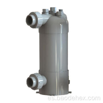Intercambiador de calor con agua de titanio y tubo refrigerado por agua